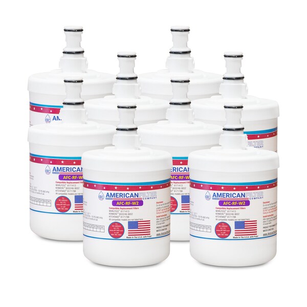 American Filter Co Whirlpool 469002 Comparable Refrigerator Water Filters (made by Model number AFC-RF-W2), 8PK 0469002-AFC-RF-W2-8-69089 - main